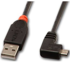 Lindy 31976 cavo USB 1 m USB 2.0 USB A Micro-USB B Nero