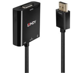Lindy 38285 cavo e adattatore video 0,1 m HDMI tipo A (Standard) VGA (D-Sub) Nero