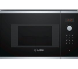 Bosch BEL523MS0 forno a microonde Da incasso 20 L 800 W Nero, Acciaio inossidabile