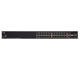 Cisco SG350X-24P Gestito L3 Gigabit Ethernet (10/100/1000) Supporto Power over Ethernet (PoE) 1U Nero