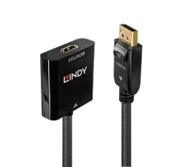 Lindy 41068 cavo e adattatore video 1,5 m DisplayPort HDMI tipo A (Standard) Nero