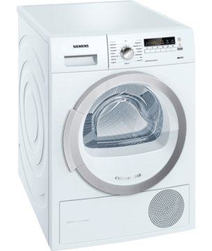 Siemens WT46W2S8DN lavasciuga Libera installazione Caricamento frontale Bianco