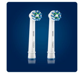 Oral-B CrossAction Brush Heads 2 pz Blu, Bianco