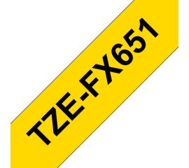 Brother TZE-FX651 nastro per etichettatrice Nero su giallo TZ