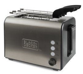Black & Decker BXTOA900E tostapane 2 fetta/e 900 W Nero, Acciaio inossidabile