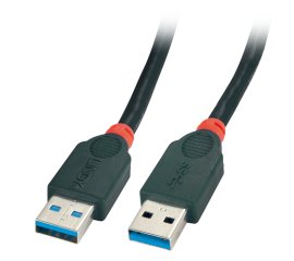 Lindy 41822 cavo USB 2 m USB 3.2 Gen 1 (3.1 Gen 1) USB A Nero
