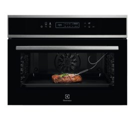 Electrolux EVE8P21X 43 L A+ Nero, Stainless steel