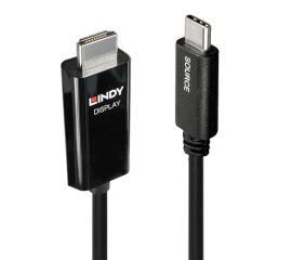Lindy 43262 cavo e adattatore video 2 m USB tipo-C HDMI tipo A (Standard) Nero