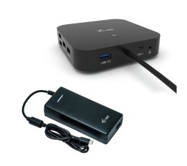 i-tec USB-C Dual Display Docking Station with Power Delivery 100 W + Universal Charger 100 W