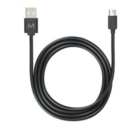 Mobilis 001278 cavo USB 1 m USB A USB C/Lightning Nero