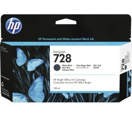 HP 728 130-ml Matte Black DesignJet Ink Cartridge cartuccia d'inchiostro 1 pz Originale Resa standard Nero opaco