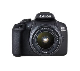 Canon EOS 2000D + EF-S 18-55mm f/3.5-5.6 IS II Kit fotocamere SLR 24,1 MP CMOS 6000 x 4000 Pixel Nero
