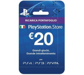 Sony Playstation Live Cards Hang 20 Euro Videogioco Cartolina
