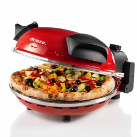 Ariete 909/10 Pizza in 4’ Minuti, Forno per pizza, 1200 W, 5 livelli di cottura, Temperatura Max 400°C, Pietra refrattaria anti-aderente, Rosso e' tornato disponibile su Radionovelli.it!