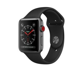 Apple Watch Series 3 GPS + Cellular, 42mm in alluminio grigio siderale con cinturino Sport Nero