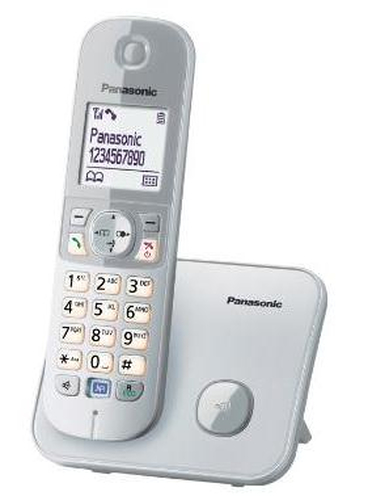 Panasonic KX-TG6811 Telefono DECT Argento, Bianco Identificatore di chiamata e' ora in vendita su Radionovelli.it!