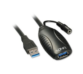 Lindy 43156 cavo USB 10 m USB 3.2 Gen 1 (3.1 Gen 1) USB A Nero