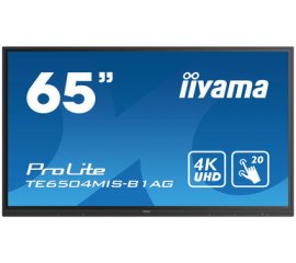iiyama TE6504MIS-B1AG visualizzatore di messaggi Pannello piatto per segnaletica digitale 165,1 cm (65") IPS Wi-Fi 350 cd/m² 4K Ultra HD Nero Touch screen Processore integrato Android 24/7