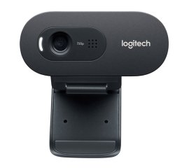 Logitech C270 Webcam HD, HD 720p/30fps, Videochiamate HD Widescreen, Correzione Automatica ‎Luminosità, Microfono Riduzione del Rumore, Skype, FaceTime, Hangouts, ‎WebEx,PC/Mac/Tablet/Chromebook