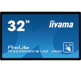 iiyama ProLite TF3239MSC-B1AG monitor touch screen 80 cm (31.5") 1920 x 1080 Pixel Multi-touch Multi utente Nero