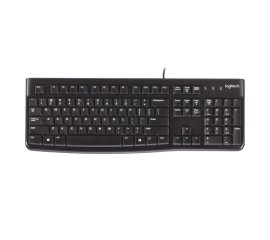 Logitech K120 Corded Keyboard tastiera Mouse incluso USB AZERTY Francese Nero