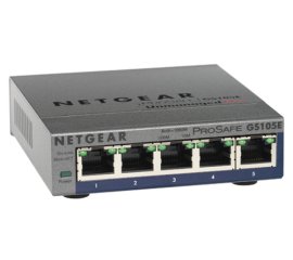 NETGEAR GS105PE Gestito L2 Gigabit Ethernet (10/100/1000) Supporto Power over Ethernet (PoE) Grigio