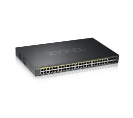 Zyxel GS2220-50HP-EU0101F switch di rete Gestito L2 Gigabit Ethernet (10/100/1000) Supporto Power over Ethernet (PoE) Nero