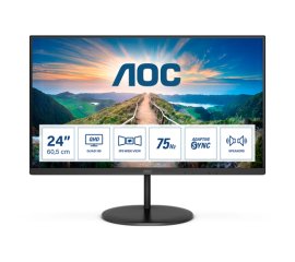 AOC V4 Q24V4EA LED display 60,5 cm (23.8") 2560 x 1440 Pixel 2K Ultra HD Nero