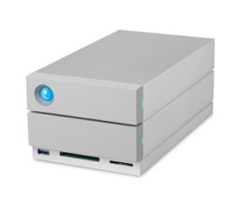 LaCie 2big Dock Thunderbolt 3 32TB (2X16TB 7200RPM ENTERPRISE) USB-C, THUNDERBOLT3, DP, CARD READER, 5YR array di dischi Grigio