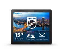 Philips B Line 152B1TFL/00 Monitor PC 38,1 cm (15") 1024 x 768 Pixel LED Touch screen Nero