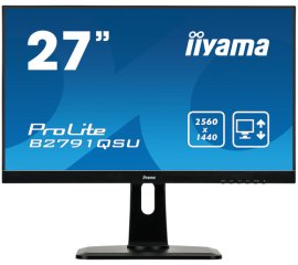 iiyama ProLite B2791QSU-B1 Monitor PC 68,6 cm (27") 2560 x 1440 Pixel Quad HD LED Nero