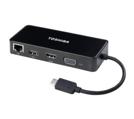 Dynabook PS0001UA1PRP replicatore di porte e docking station per notebook Cablato USB 2.0 Type-C Nero