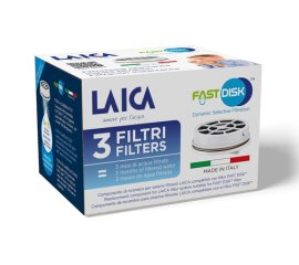 Laica Fast Disk Disco filtrante per acqua 3 pz