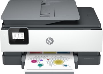 HP OfficeJet Stampante multifunzione HP 8015e, Colore, Stampante per Casa, Stampa, copia, scansione, HP+; idoneo per HP Instant Ink; alimentatore automatico di documenti; stampa fronte/retro