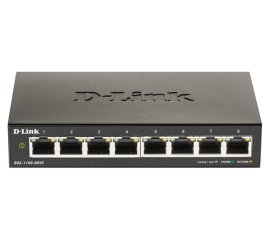 D-Link DGS-1100-08V2 switch di rete Gestito L2 Gigabit Ethernet (10/100/1000) Nero