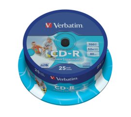 Verbatim CD-R AZO Wide Inkjet Printable 700 MB 25 pz