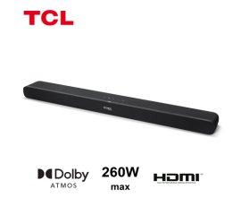 TCL TS8 Series Soundbar TS8111 Dolby Atmos 2.1 con Subwoofer integrato per TV & Wireless Bluetooth (39-inch Speaker, HDMI ARC, Montaggio a parete, Telecomando, tre modalità di suono)