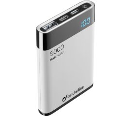 Cellularline FreePower Manta HD 5000i - Lightning Caricabatterie portatile ultrapiccolo con celle ad alta densità Bianco