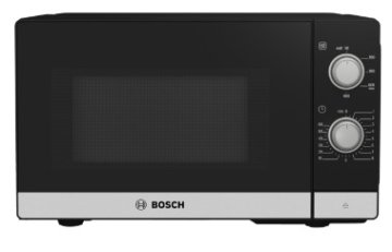 Bosch Serie 2 FFL020MS2 forno a microonde Superficie piana Solo microonde 20 L 800 W Nero, Acciaio inossidabile