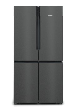 Siemens iQ500 KF96NAXEA frigorifero side-by-side Libera installazione 605 L E Nero, Acciaio inossidabile