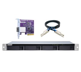 QNAP TL-R400S contenitore di unità di archiviazione Box esterno HDD/SSD Nero, Grigio 2.5/3.5"
