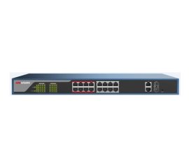 Hikvision DS-3E1318P-E switch di rete Gestito L2 Fast Ethernet (10/100) Supporto Power over Ethernet (PoE) Nero