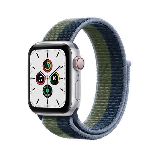 Apple Watch SE GPS + Cellular, 40mm Cassa in Alluminio color Argento con Cinturino Sport Azzurro e' ora in vendita su Radionovelli.it!