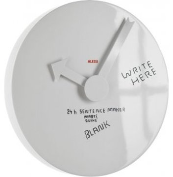 Alessi MGU02 1 orologio da parete e da tavolo Cerchio Bianco
