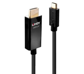 Lindy 43291 cavo e adattatore video 1 m USB tipo-C HDMI tipo A (Standard) Nero