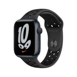 Apple Watch Nike Series 7 GPS, 45mm Cassa in Alluminio Mezzanotte con Cinturino Sport Antracite/Nero e' ora in vendita su Radionovelli.it!