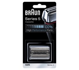 Braun Series 5 Testina di Ricambio per Rasoio Elettrico Uomo 52S Color Argento - Compatibile Con I Rasoi