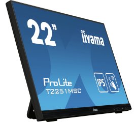 iiyama ProLite T2251MSC-B1 monitor touch screen 54,6 cm (21.5") 1920 x 1080 Pixel Multi-touch Multi utente Nero