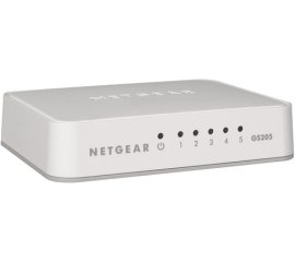 Netgear GS205 Non gestito Gigabit Ethernet (10/100/1000) Bianco