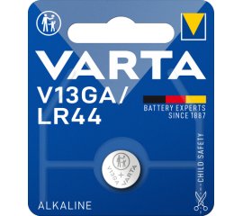 Varta ALKALINE V13GA, LR44 (Batteria Speciale , 1.5V) Blister da 1